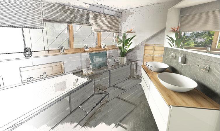 Kreativer 3D-Planungsservice bei bauer raum