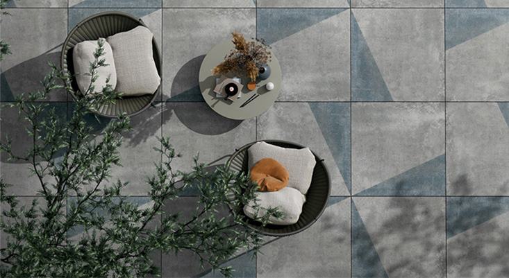 Terrasse mit Outdoor-Fliesen